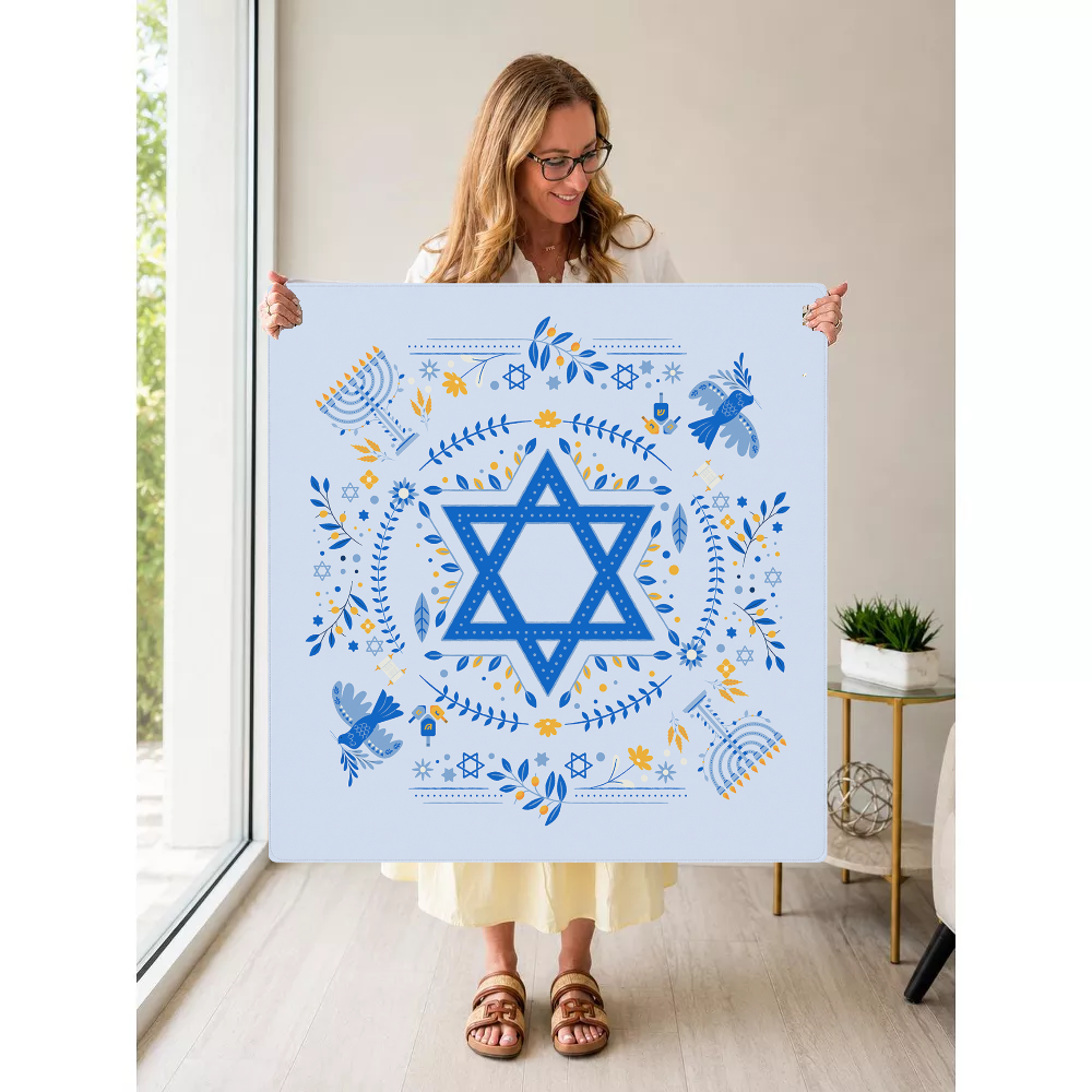Gathered in Light mahjong mat — Held Mat Portrait