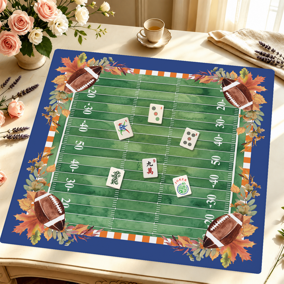 Gator Play mahjong mat — Styled Tile Table