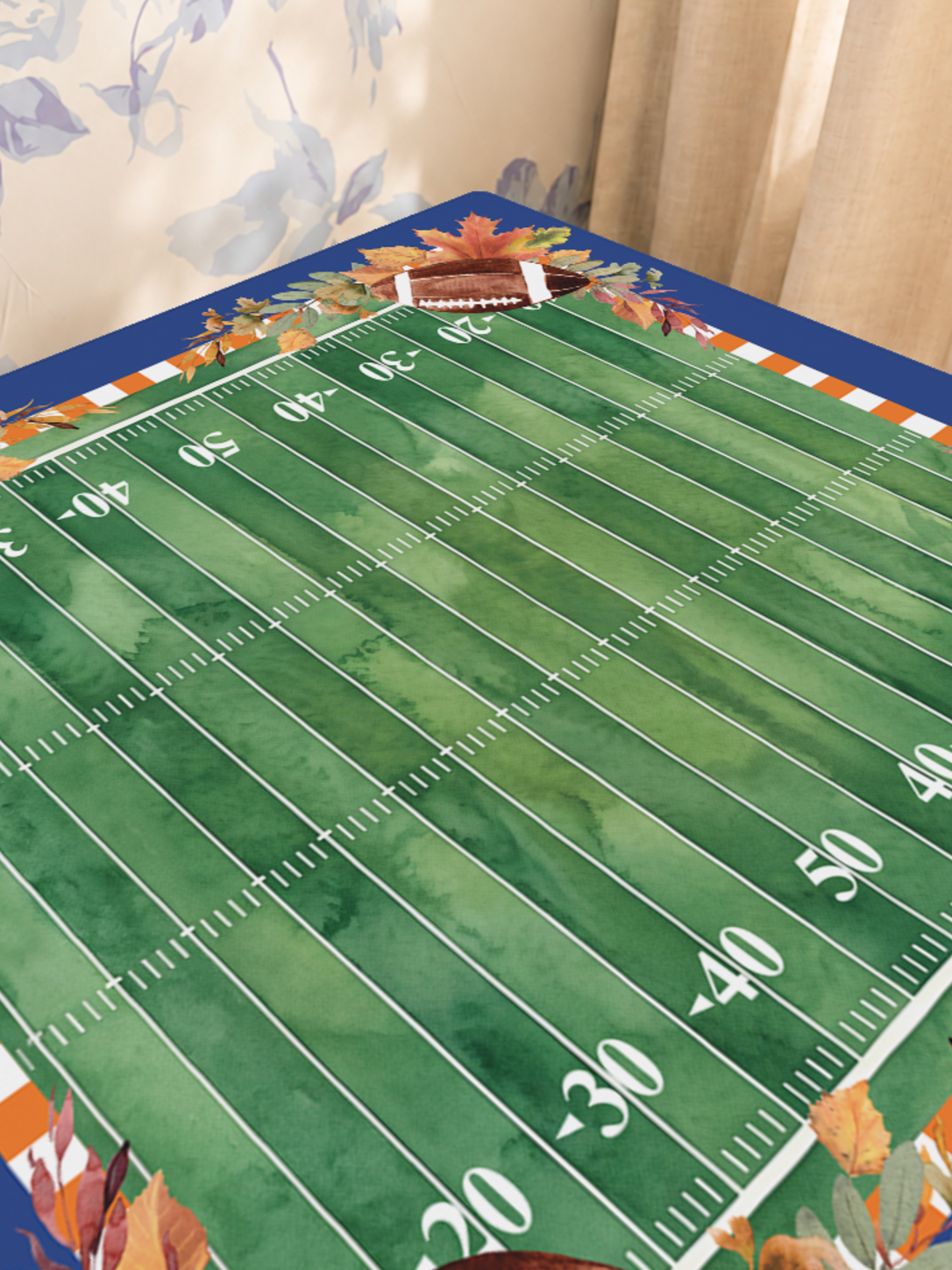 Gator Play mahjong mat — Sunlit Close-up