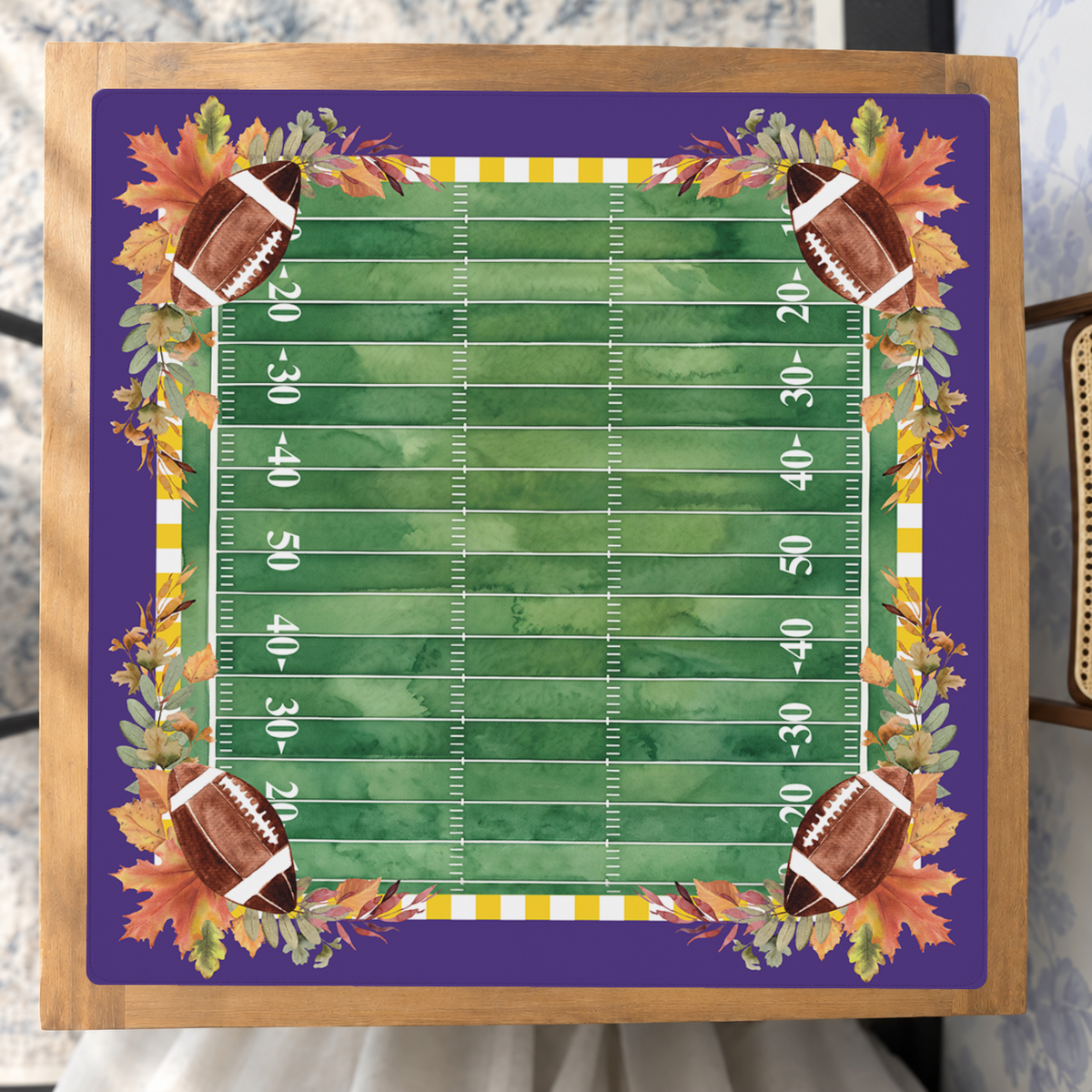 Geaux Wild mahjong mat — Studio Overhead