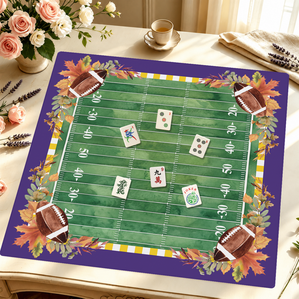 Geaux Wild mahjong mat — Styled Tile Table