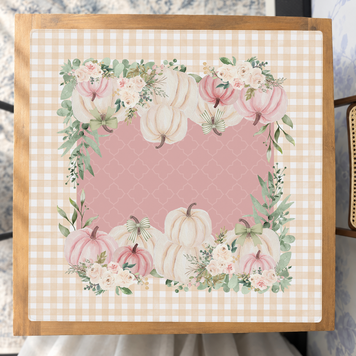 Gourdgeous in Pink mahjong mat — Studio Overhead
