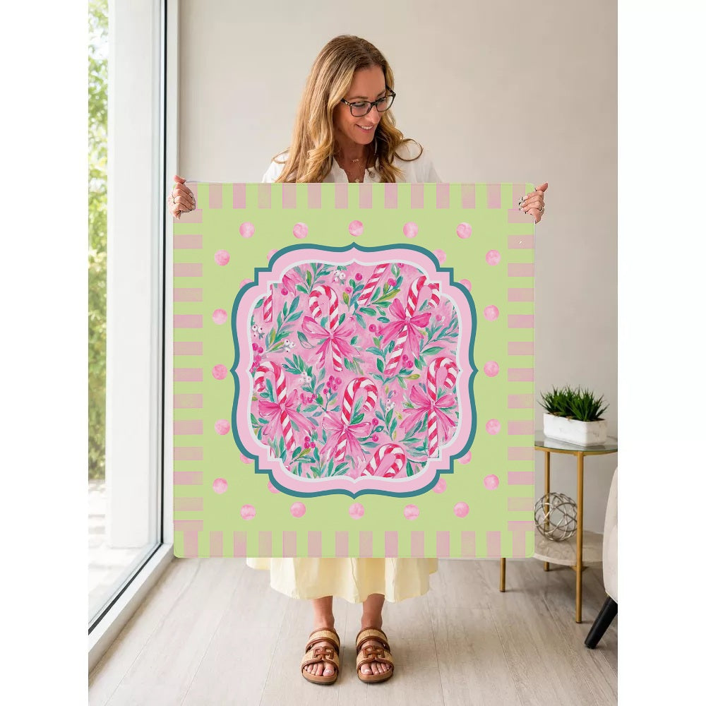 Mahjong by SI™ Peppermint Pretty Mahjong Mat — Held Mat Portrait [held-mat-portrait-square]