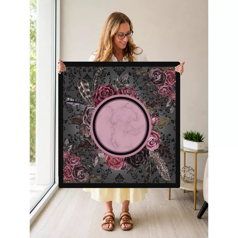 Mahjong by SI™ Rose All Gothic Mahjong Mat — Held Mat Portrait [held-mat-portrait-square]