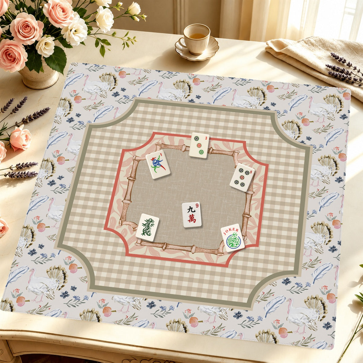 Mahjong by SI™ Sunday Best Mahjong Mat — Styled Tile Table [styled-tile-table-square]