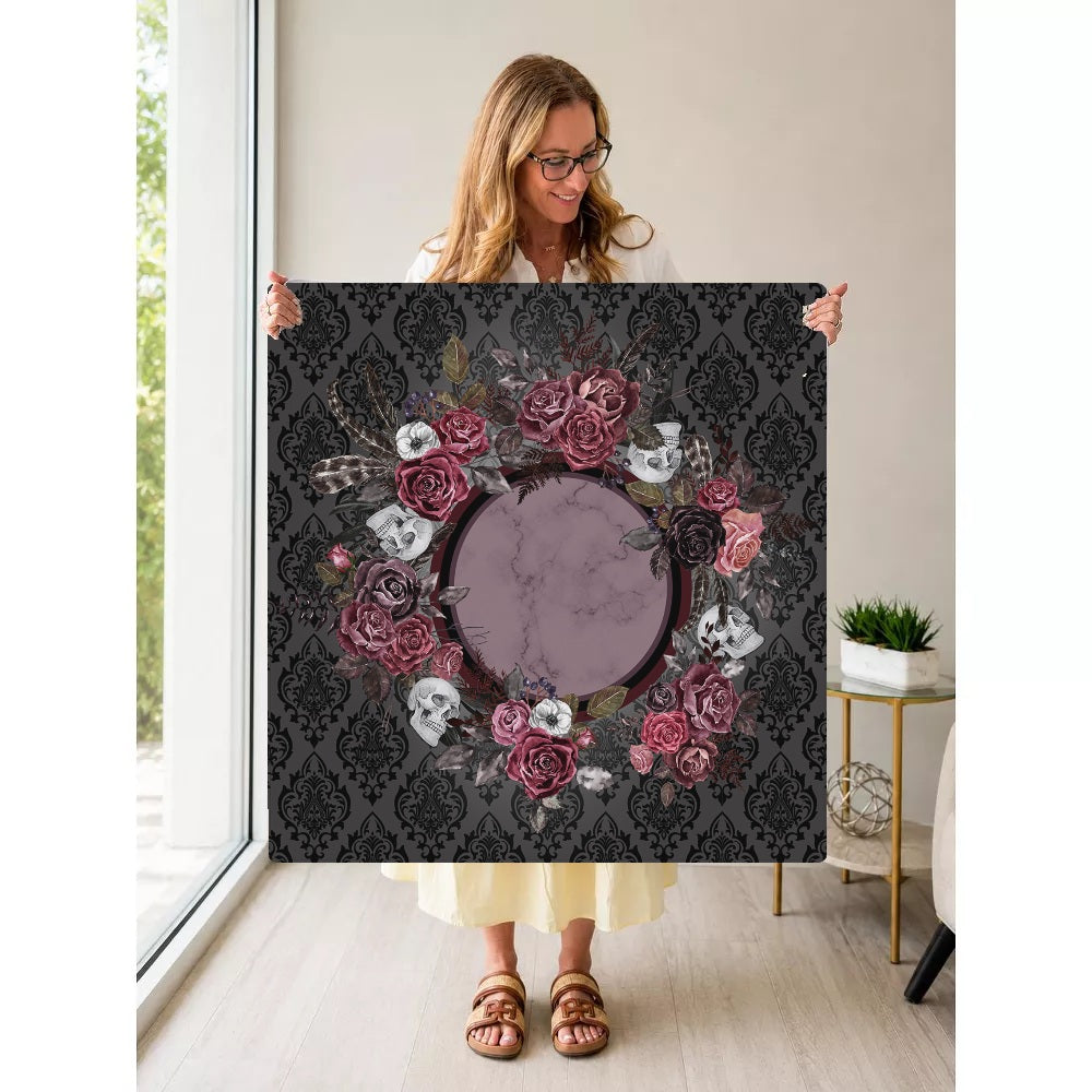 Mahjong by SI™ Till Death Bouquet Mahjong Mat — Held Mat Portrait [held-mat-portrait-square]