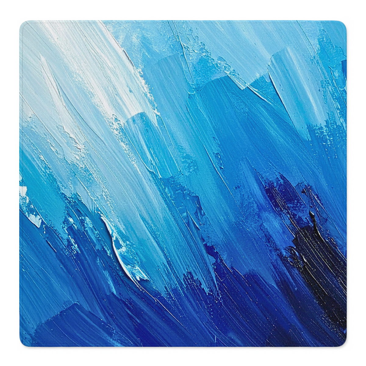 Blank Canvas Blue mahjong mat by Mahjong by SI