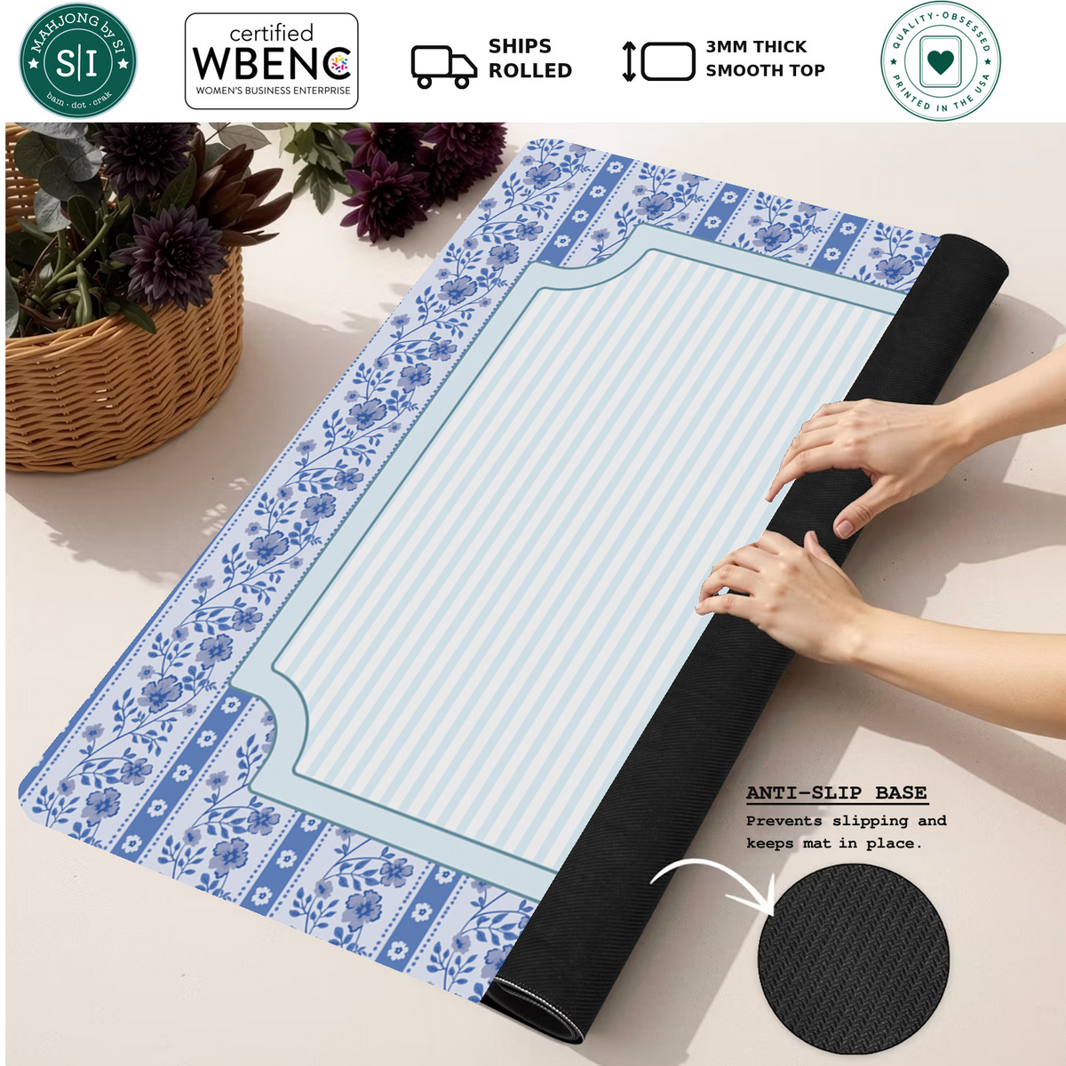 Mahjong by SI™ Bluebell Bragging Rights Mahjong Mat