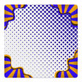 Borderline Chic Blue mahjong mat by Mahjong by SI