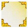 Borderline Chic Orange mahjong mat by Mahjong by SI