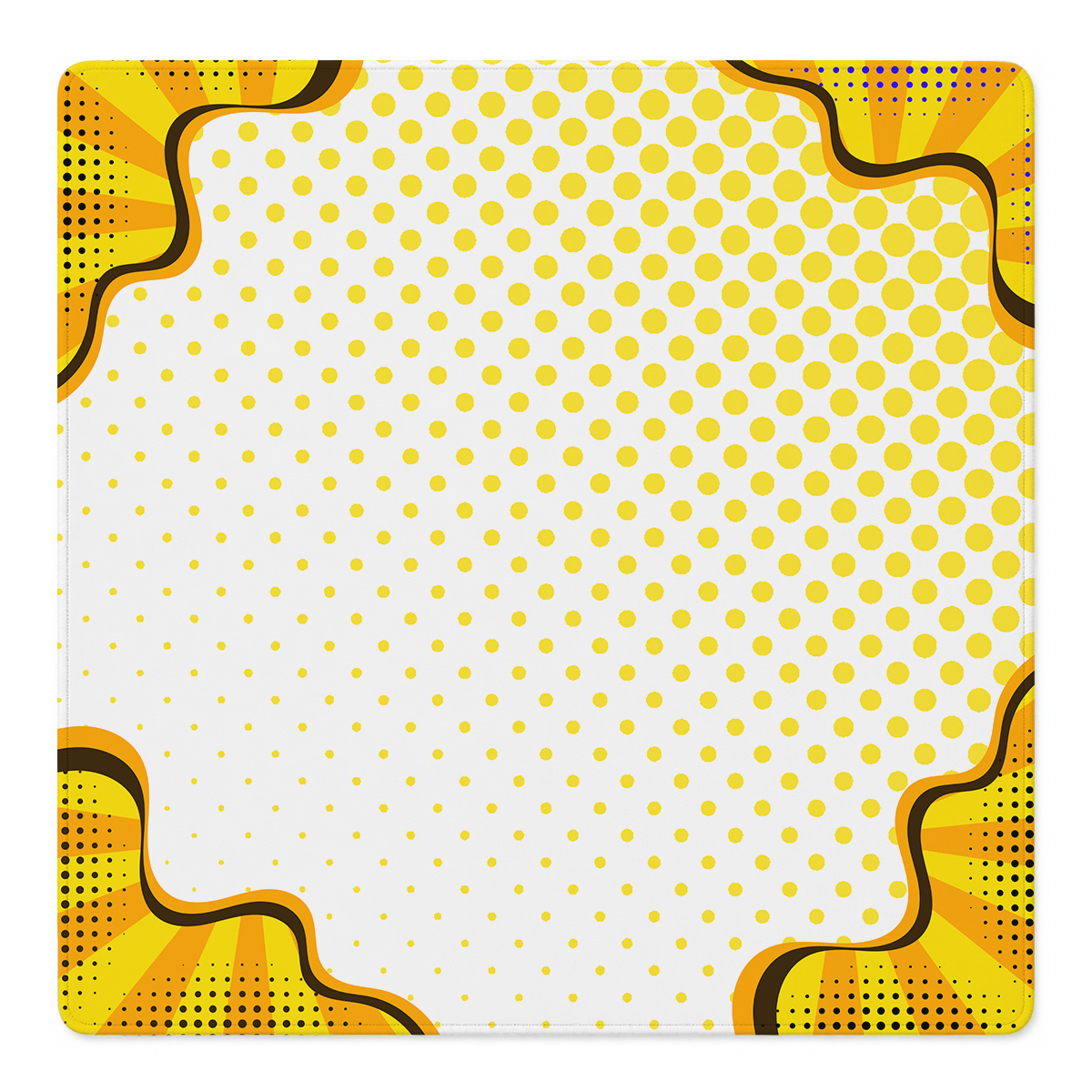 Borderline Chic Orange mahjong mat by Mahjong by SI