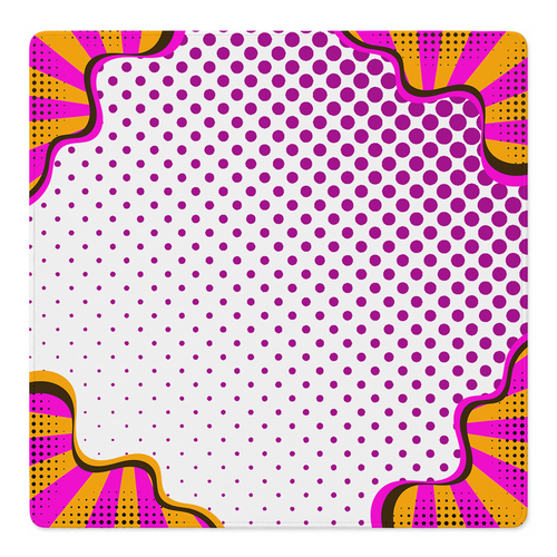 Borderline Chic Pink mahjong mat by Mahjong by SI