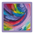 Brush Hour Pink Border mahjong mat by Mahjong by SI