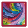Brush Hour Red Border mahjong mat by Mahjong by SI