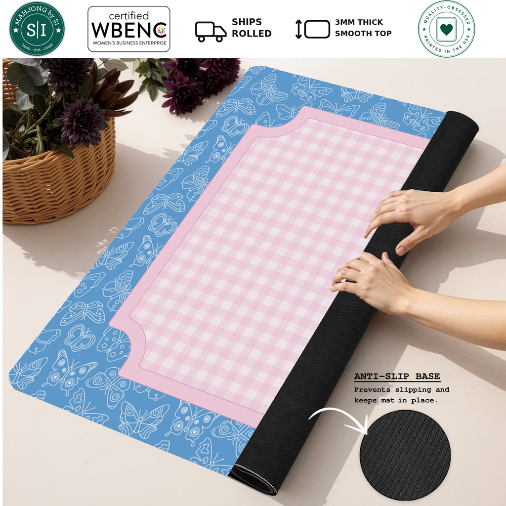 Mahjong by SI™ Butterfly Picnic Mahjong Mat