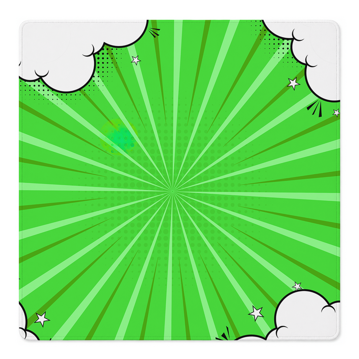 Cloud Nine Green mahjong mat by Mahjong by SI