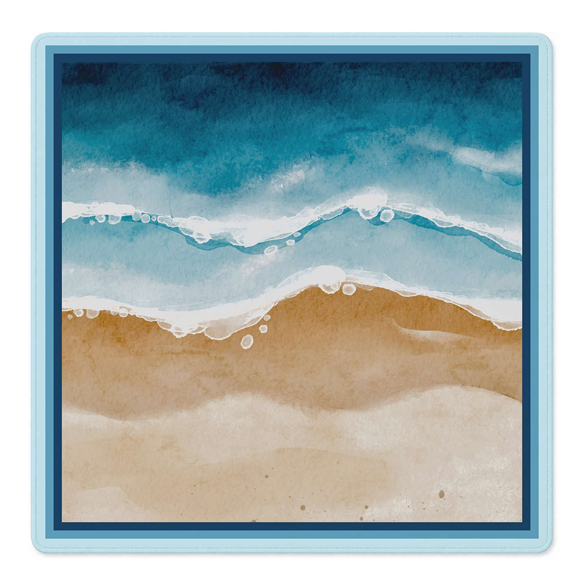 Coastal Blueprint mahjong mat by Mahjong by SI