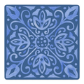 Corner Crush Blue mahjong mat by Mahjong by SI