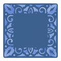 Corner Crush Blue Square mahjong mat by Mahjong by SI