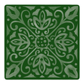 Corner Crush Green mahjong mat by Mahjong by SI