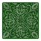 Corner Crush Green mahjong mat by Mahjong by SI