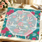 Mahjong by SI™ Crane Dance | Blue Mahjong Mat