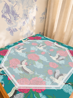 Mahjong by SI™ Crane Dance | Blue Mahjong Mat