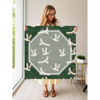 Mahjong by SI™ Crane Dance | Green Mahjong Mat