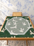 Mahjong by SI™ Crane Dance | Green Mahjong Mat