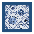 Flower Tile Power Blue mahjong mat by Mahjong by SI