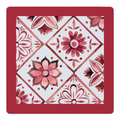 Flower Tile Power Red mahjong mat by Mahjong by SI