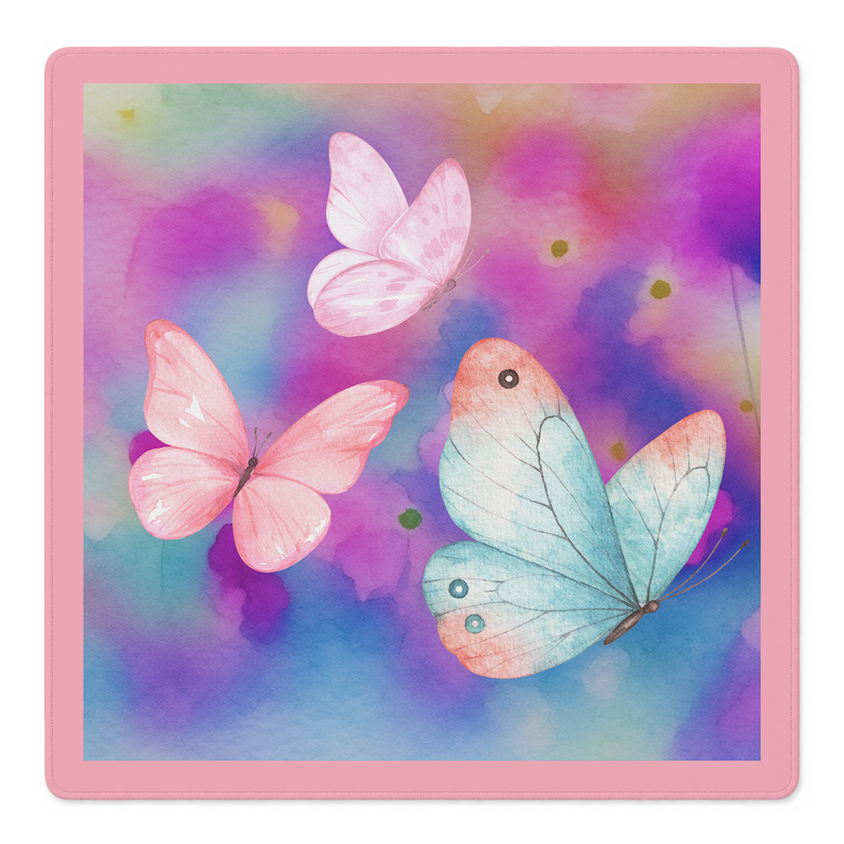 Flutter Weather Pink mahjong mat by Mahjong by SI