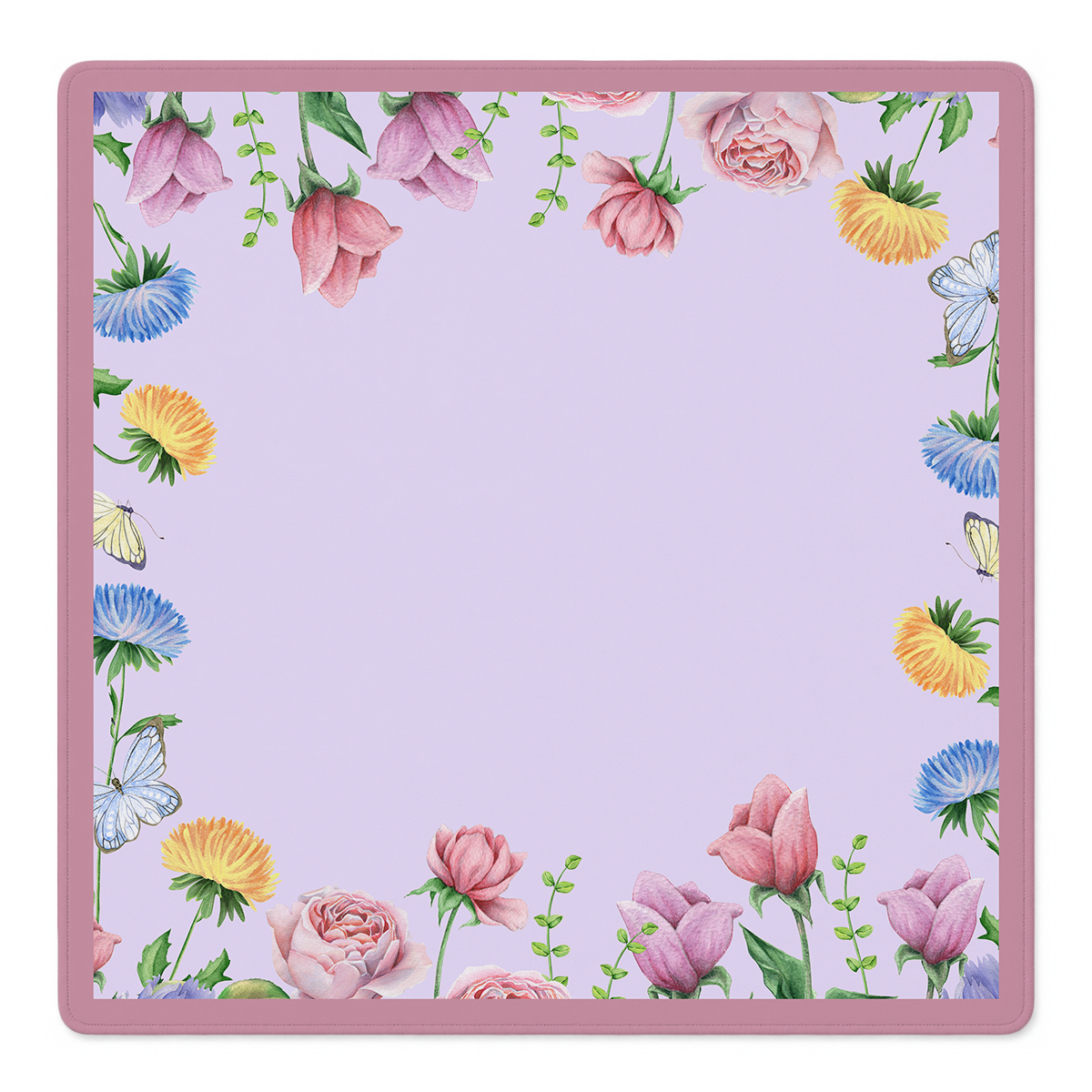 Full Bloom Pink mahjong mat by Mahjong by SI