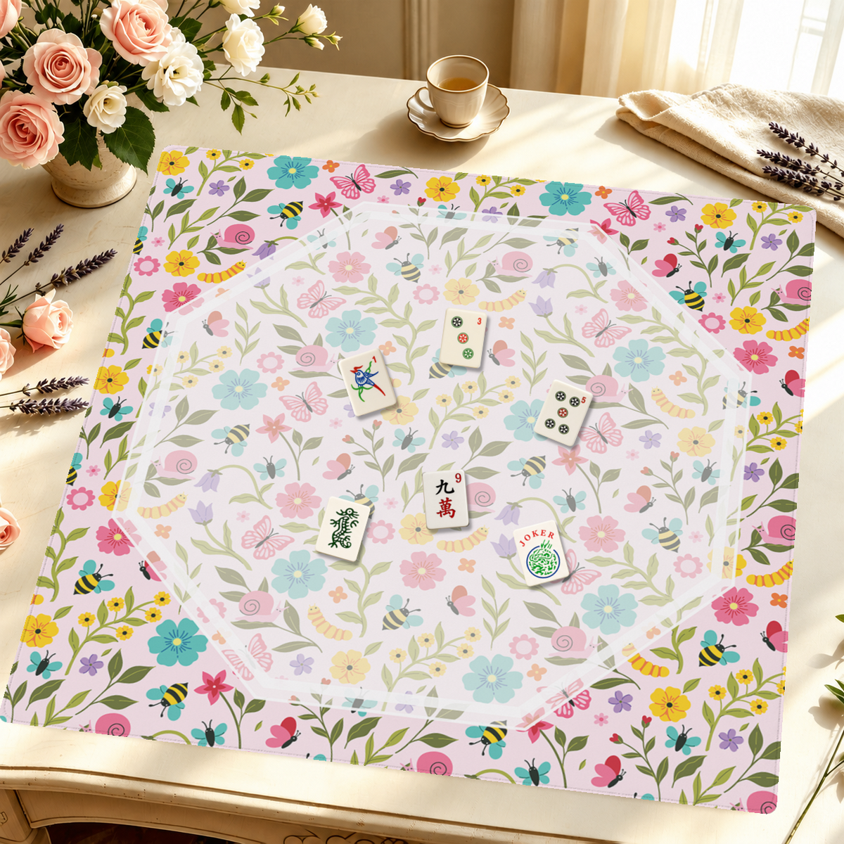 Mahjong by SI™ Garden Friends Mahjong Mat