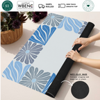 Mahjong by SI™ Garden Grid | Blue Mahjong Mat