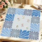 Mahjong by SI™ Garden Grid | Blue Mahjong Mat