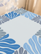 Mahjong by SI™ Garden Grid | Blue Mahjong Mat