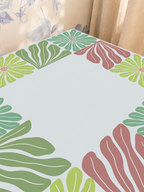 Mahjong by SI™ Garden Grid | Green Mahjong Mat