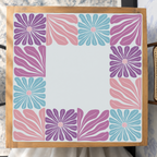 Mahjong by SI™ Garden Grid | Pink Mahjong Mat
