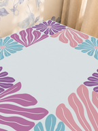 Mahjong by SI™ Garden Grid | Pink Mahjong Mat