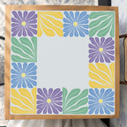 Mahjong by SI™ Garden Grid | Yellow Mahjong Mat