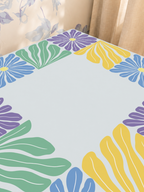 Mahjong by SI™ Garden Grid | Yellow Mahjong Mat