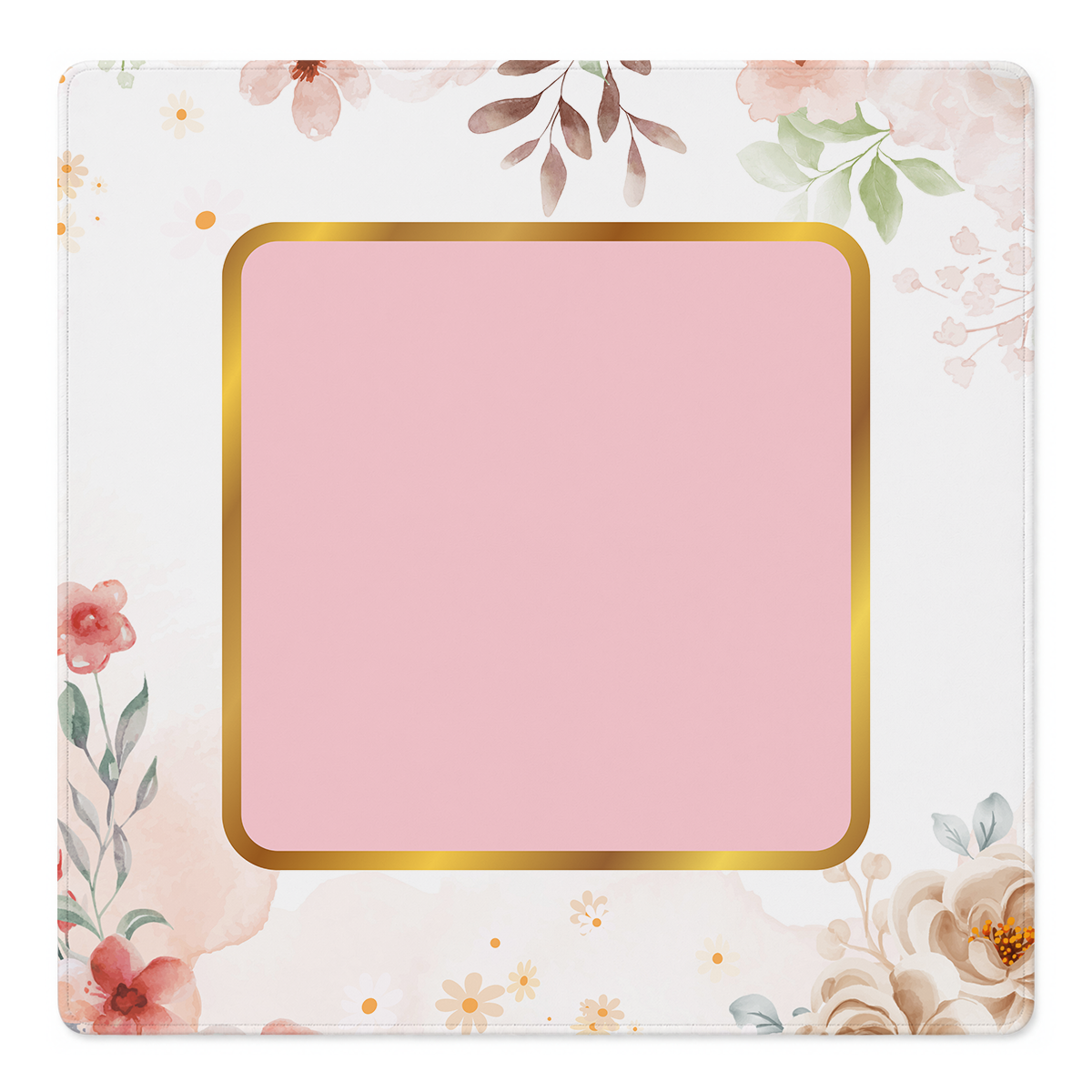 Gilded Garden Pink mahjong mat by Mahjong by SI