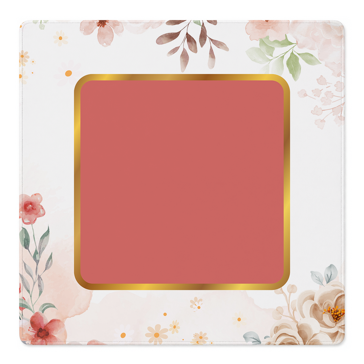 Gilded Garden Red mahjong mat by Mahjong by SI