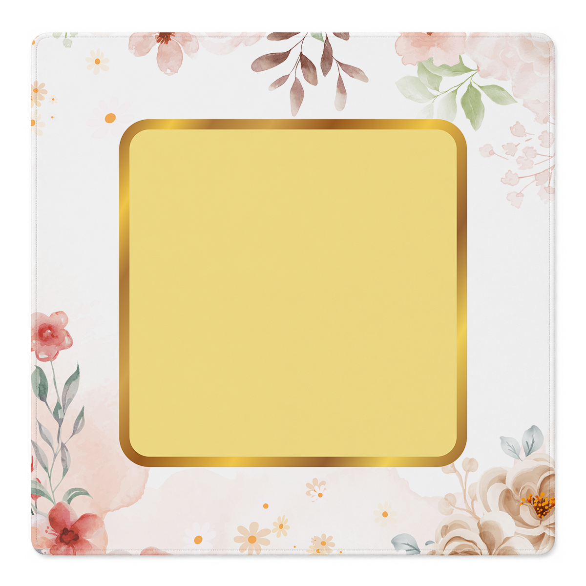 Gilded Garden Yellow mahjong mat by Mahjong by SI