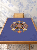 Mahjong by SI™ Gilded Opulence | Blue Mahjong Mat