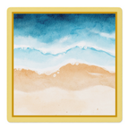 Golden Hour Tide mahjong mat by Mahjong by SI