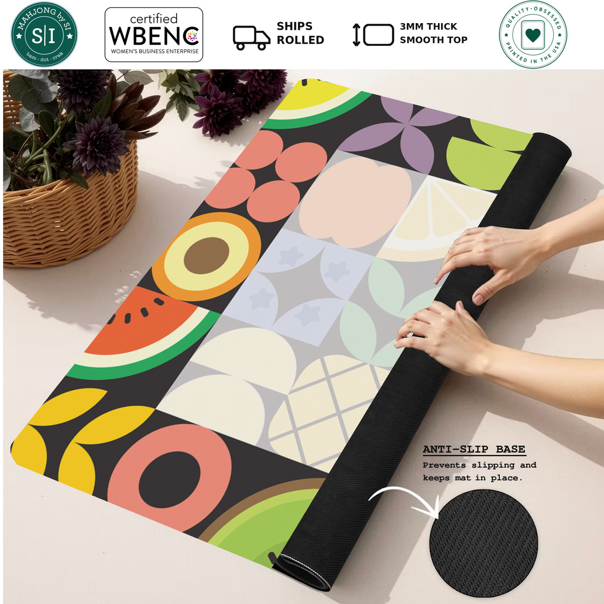 Mahjong by SI™ Harvest Grid Mahjong Mat