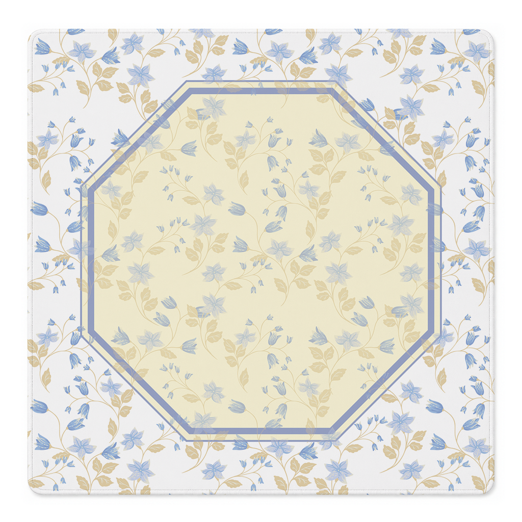 Mahjong by SI™ Heirloom Bloom | Blue Mahjong Mat