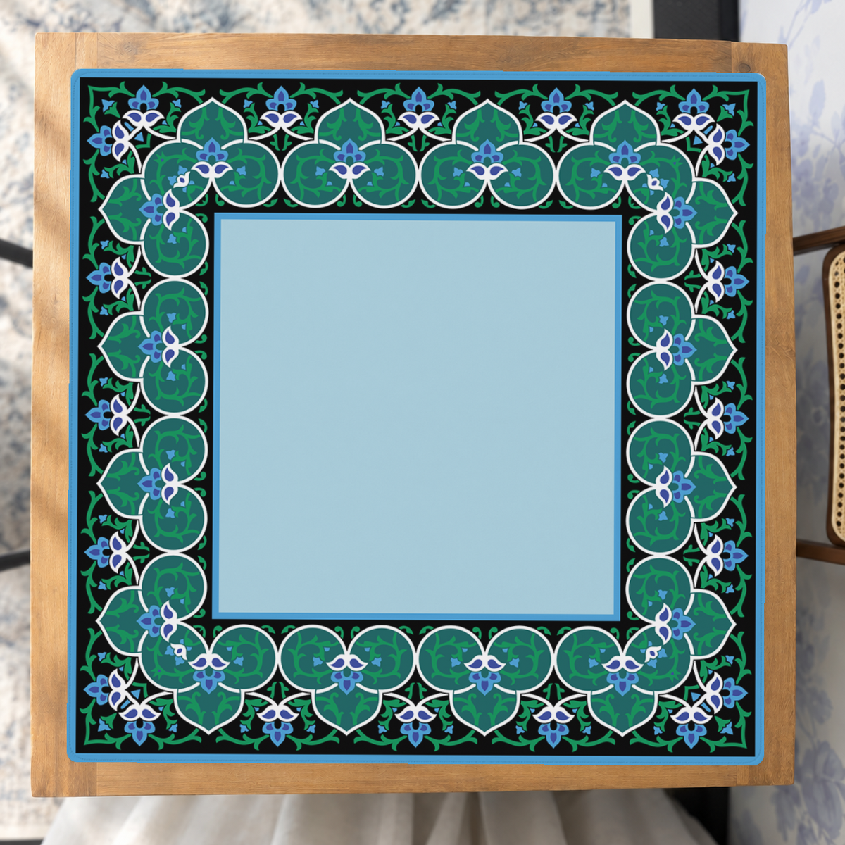 Mahjong by SI™ Indigo Garden Mahjong Mat